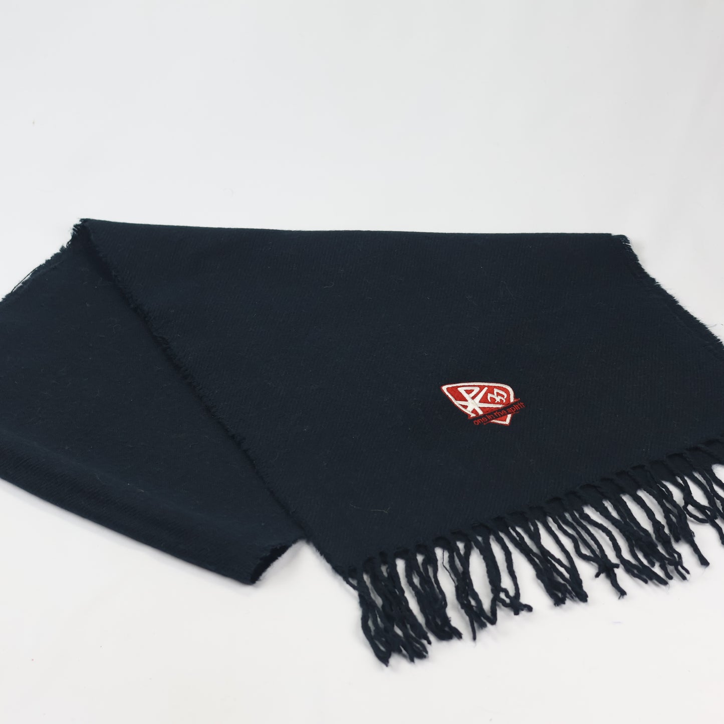 Essential Jet Black Men's Thrifted Scarf - The "Goes With Everything" Muffler