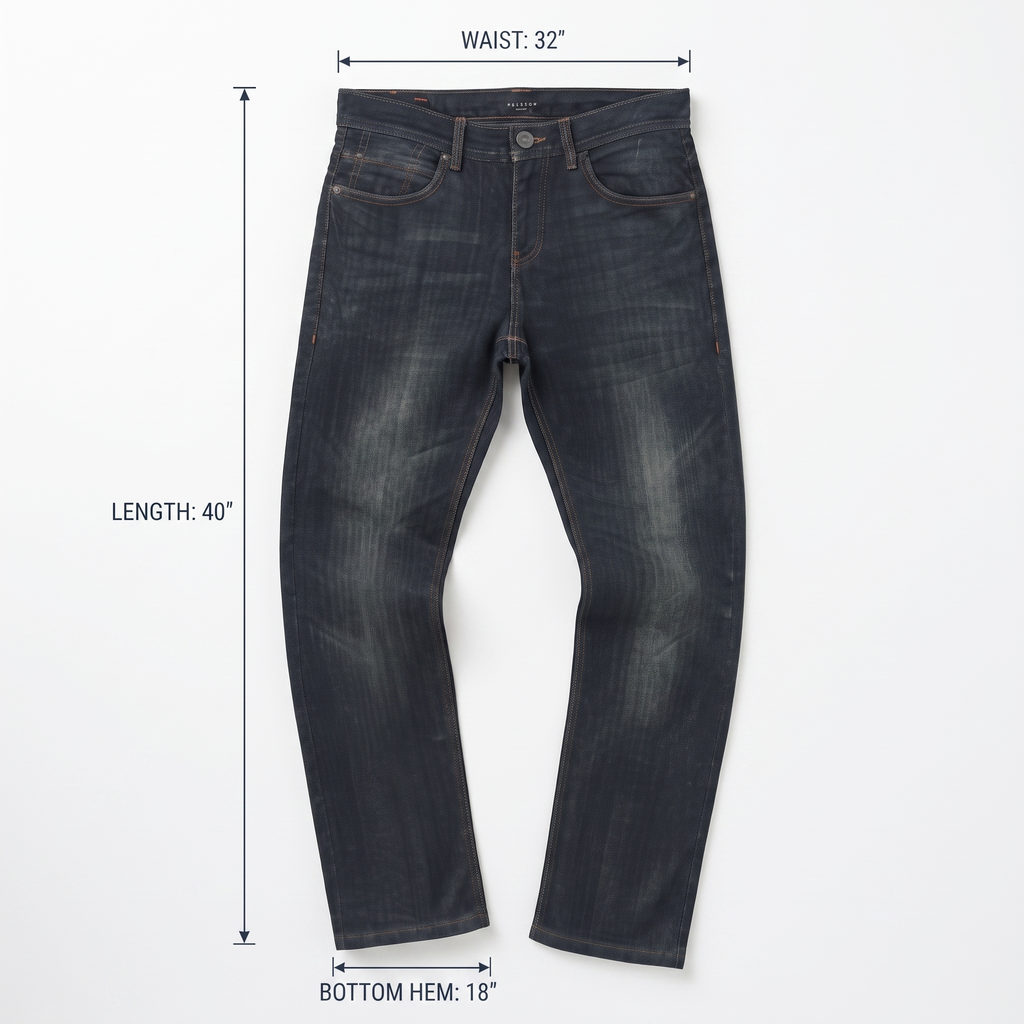 Thrifted Vintage Get Used Denim Jeans - Dark Wash Slim Fit - Size 32/ J1046