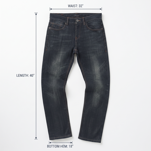 Thrifted Vintage Get Used Denim Jeans - Dark Wash Slim Fit - Size 32/ J1046