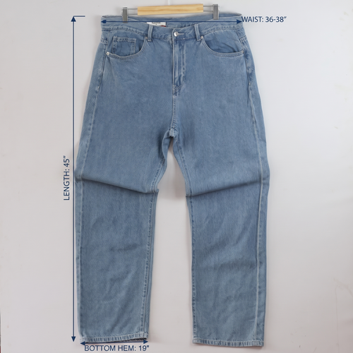 Thrifted Vintage 8 Seconds Light Blue Denim Jeans - 45 Inch Length/ J1039