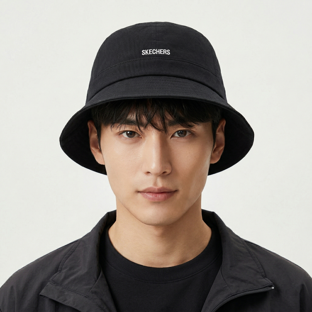 Vintage Skechers Outdoor Bucket Cap - Black Cotton Festival Hat