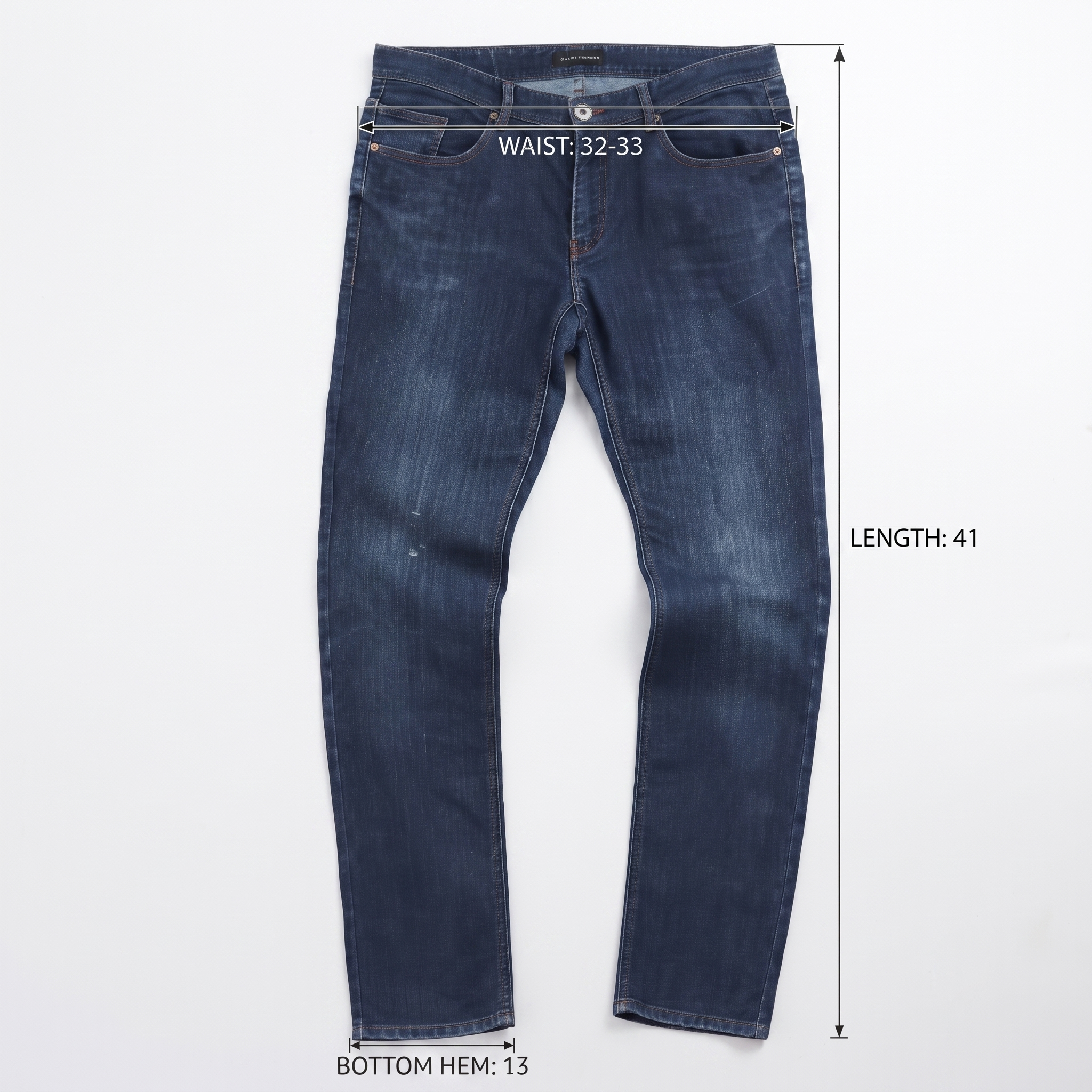 Men's U.G.I.Z Classic Dark Blue Denim Jeans 32-33 inches Waist/ J1071