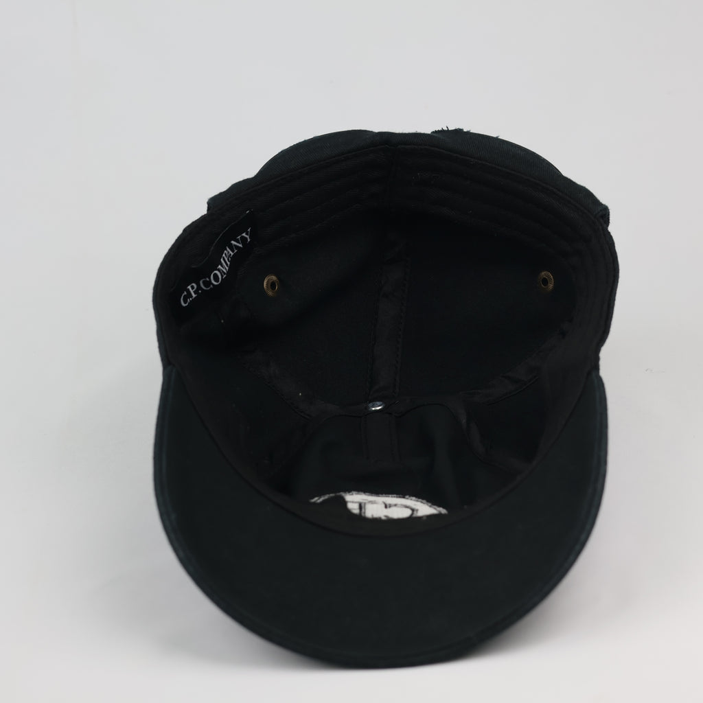 Thrifted C.P. Company Black Tactical Goggle Hat (Size 57cm)