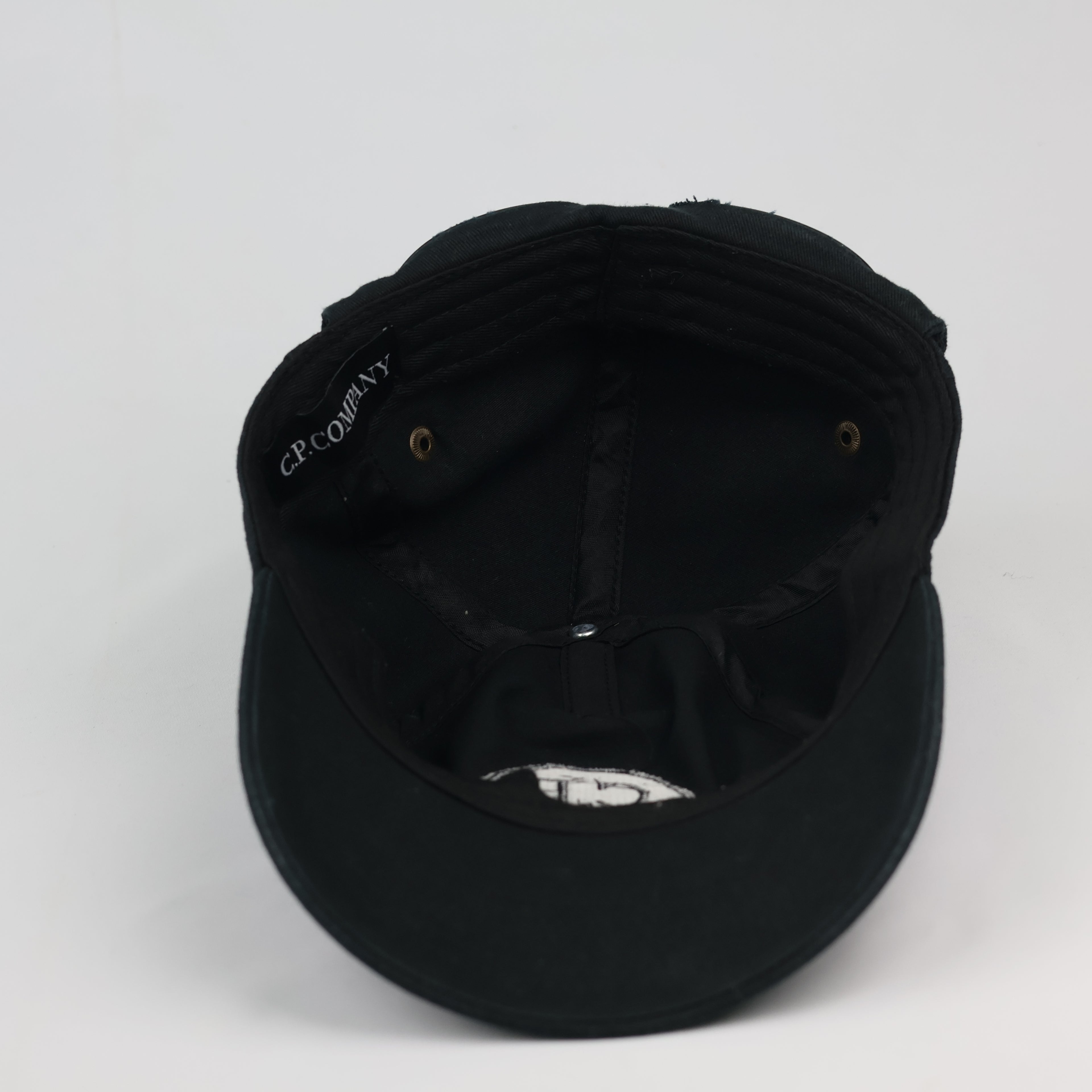 Thrifted C.P. Company Black Tactical Goggle Hat (Size 57cm)