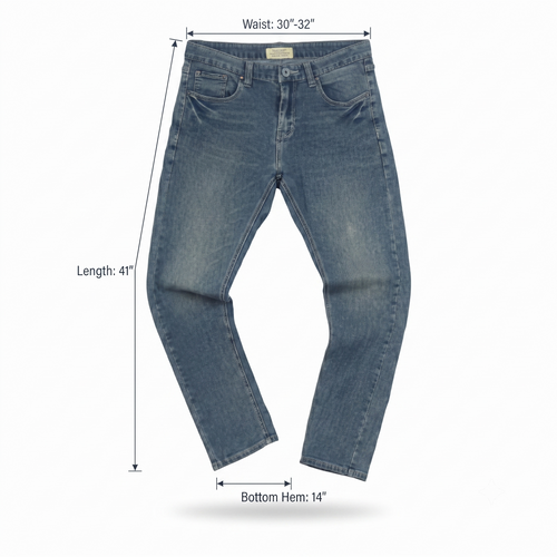 Thrifted Denim Supply Men's Faded Blue Denim Jeans 30-32 Waist/ J1037