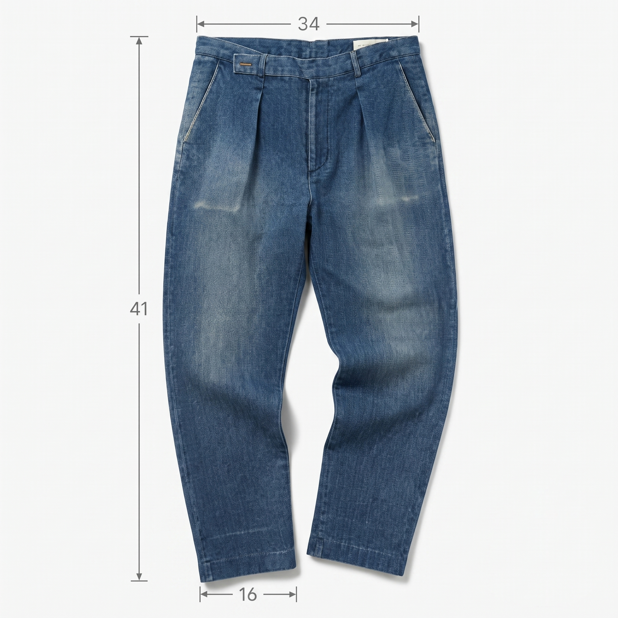 Thrifted Men's Baker Street 221 B Vintage Wash Denim Waist:34/ J1099