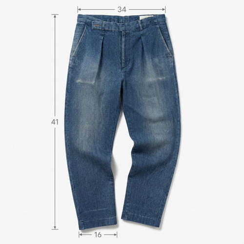 Thrifted Men's Baker Street 221 B Vintage Wash Denim Waist:34/ J1099