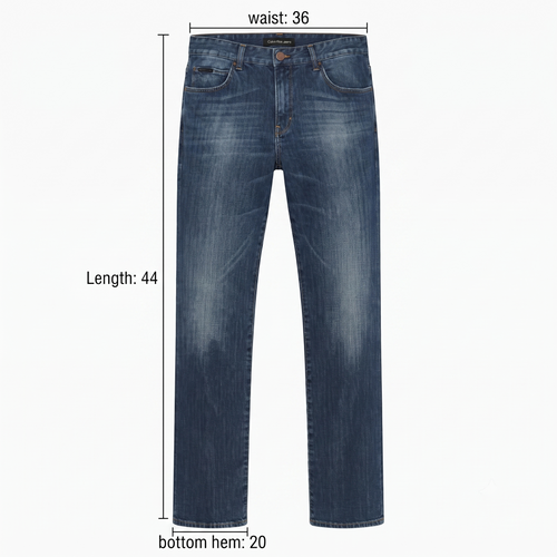 Thrifted Vintage Calvin Klein Jeans Blue Straight Leg Denim Pants Waist:36/ J1117