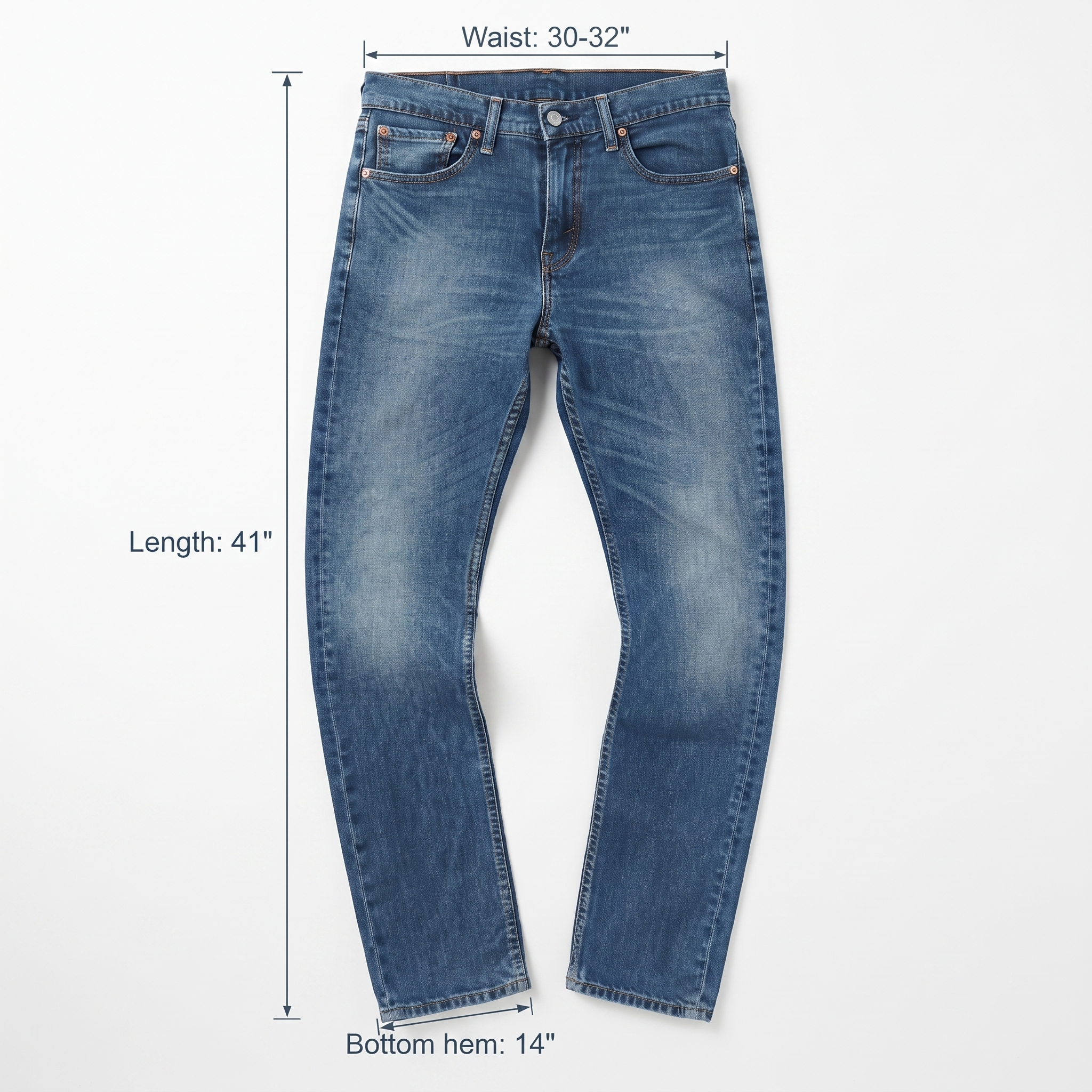 Vintage Levi's 511 Slim Fit Denim - Blue Wash - Size 30-32/ J1055