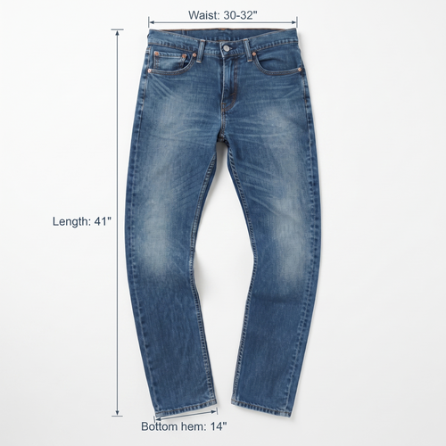 Vintage Levi's 511 Slim Fit Denim - Blue Wash - Size 30-32/ J1055