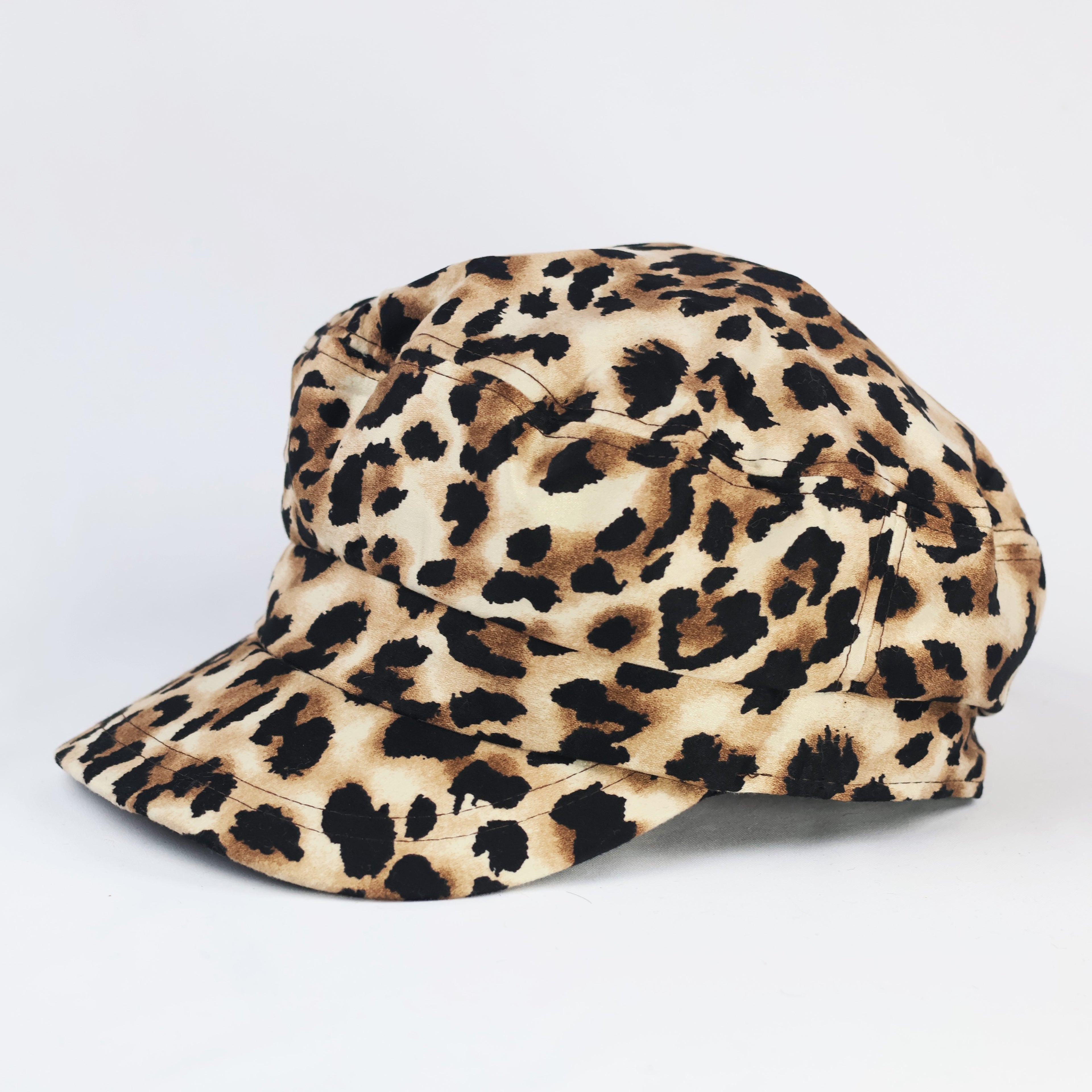 Women’s Leopard Print Rib-Knit Thrifted Beanie – Soft & Cozy Animal Print Winter Hat