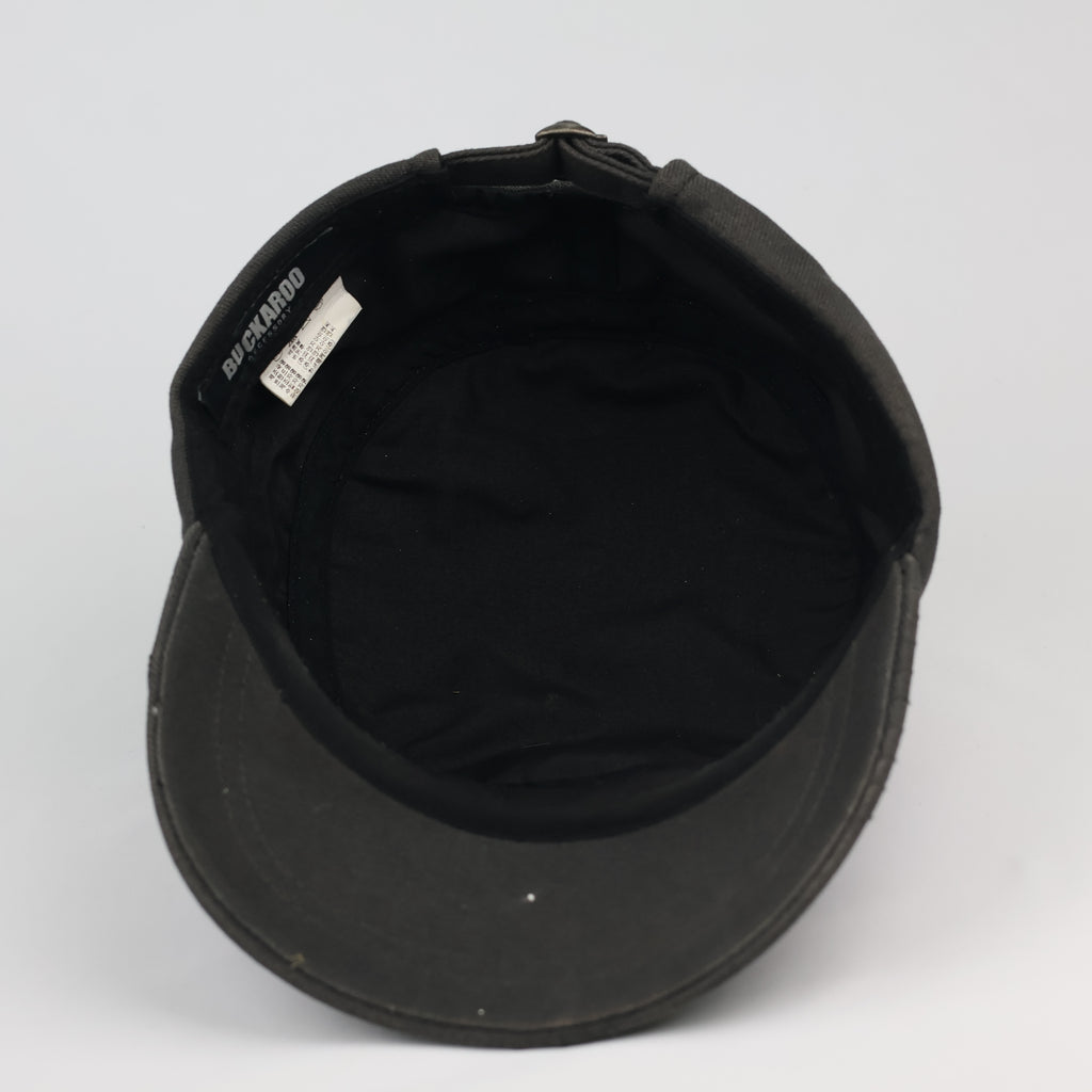 Vintage Buckaroo Distressed Charcoal Grey Cadet Thrifted Hat
