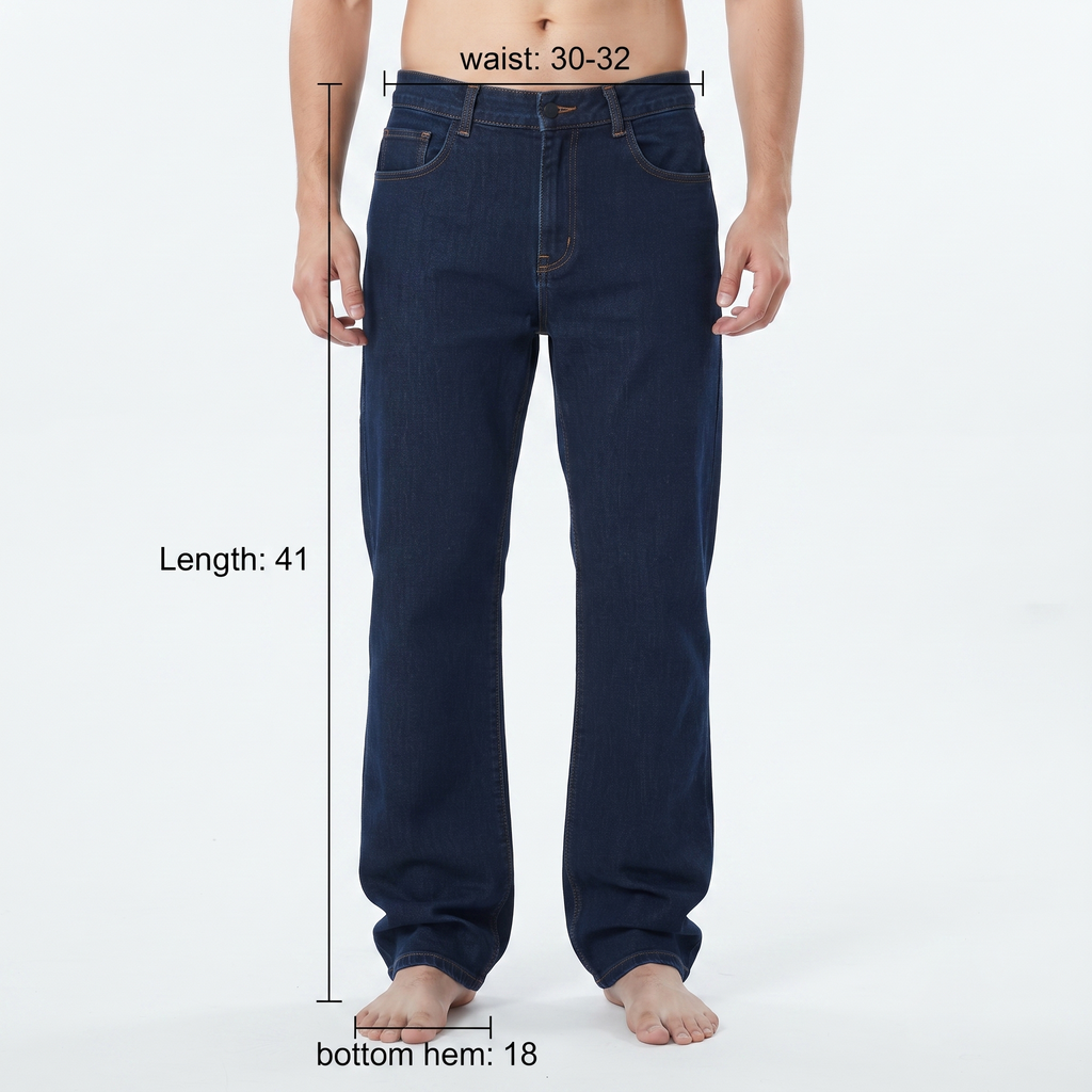 Florence & Fred Dark Wash Straight Leg Denim Pants Waist:32/ J1110