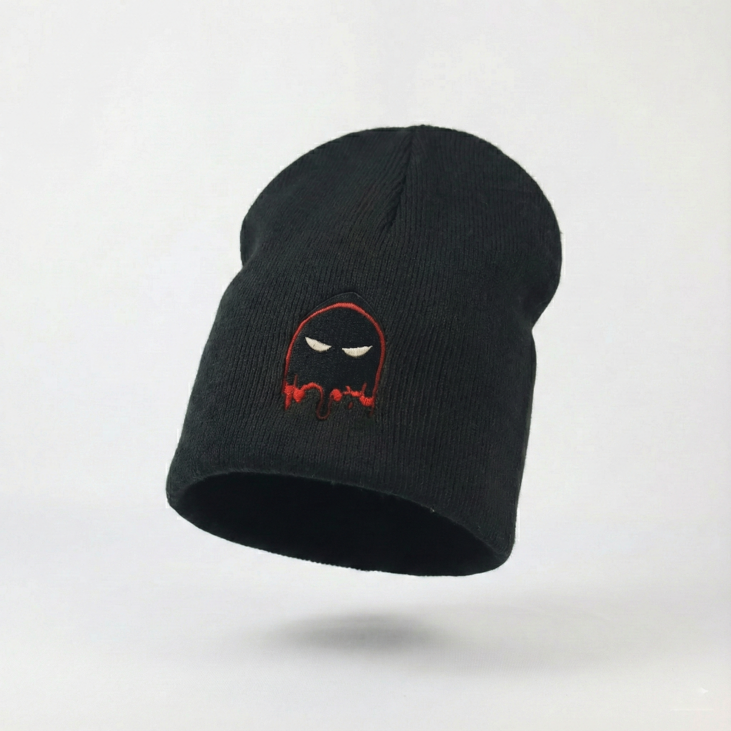 Solid Black Port & Company Kids Winter Thrifted Cap - Warm Knit Beanie