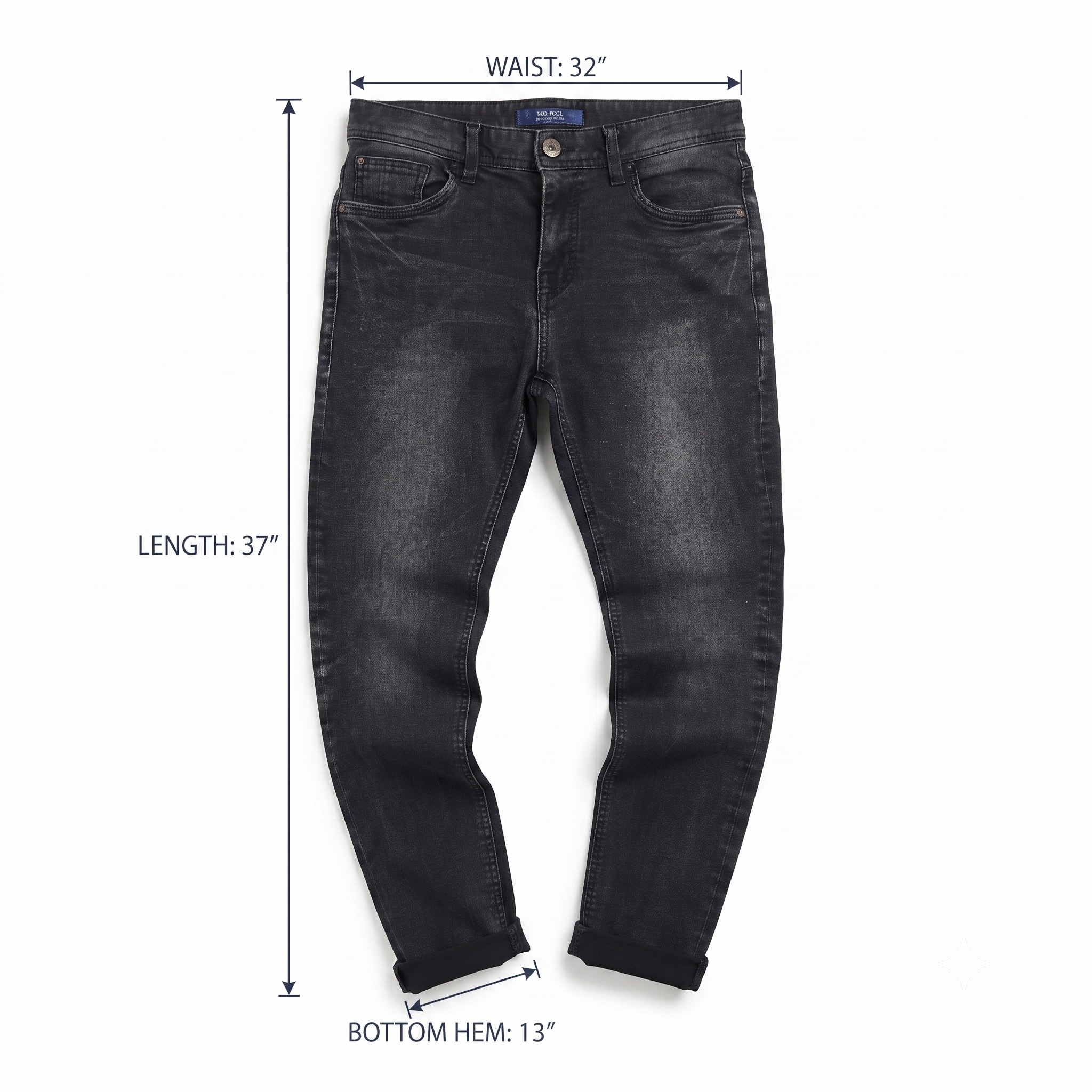 Thrifted Get Used New York Men's Dark Wash Jeans - 32 Inch Waist/ J1027