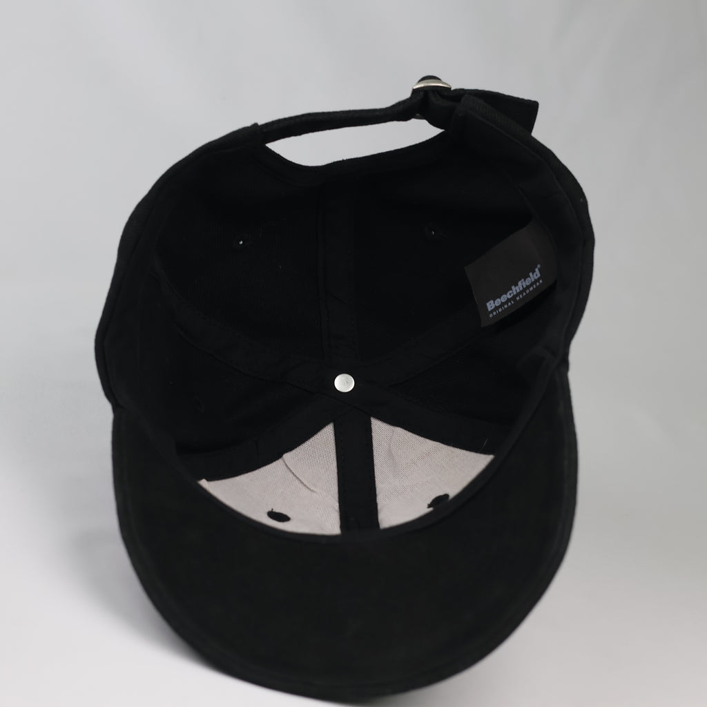 hrifted Beechfield Black Embroidered Programmer Cap