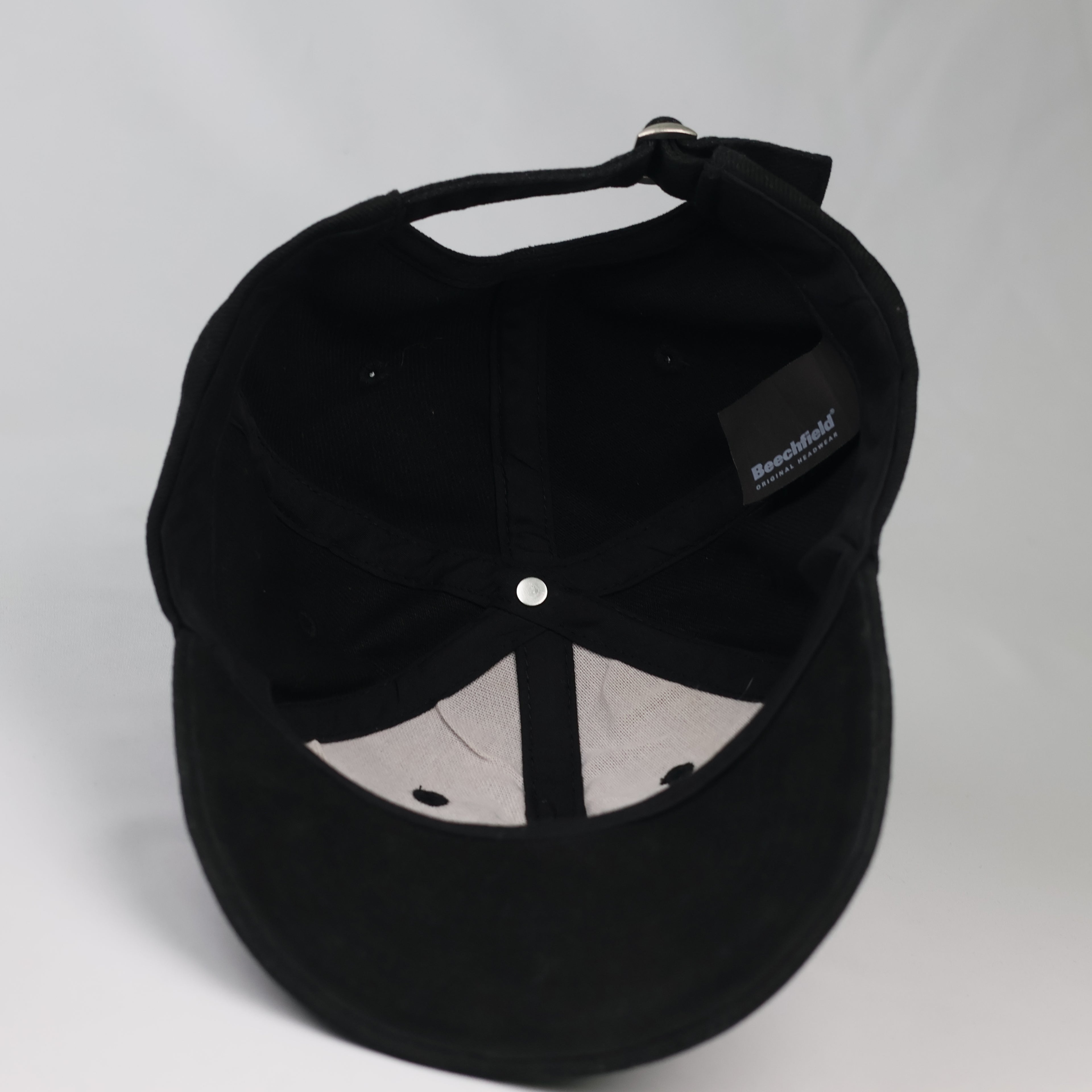 hrifted Beechfield Black Embroidered Programmer Cap