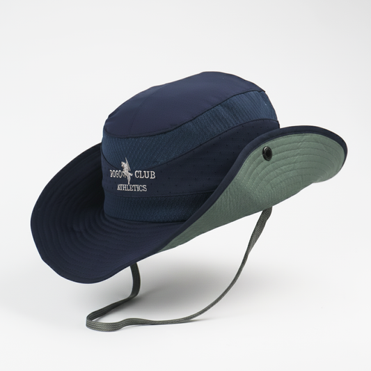"Pogo Club" Perforated Sun Hat - Navy (58-60cm)