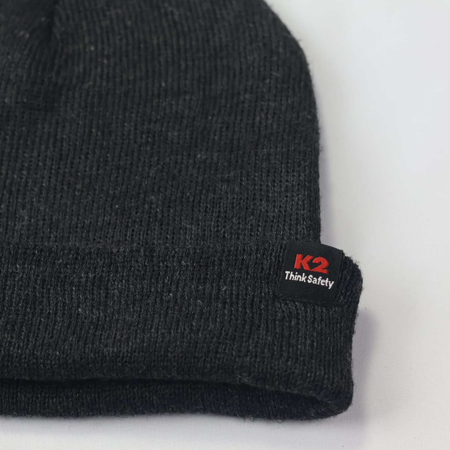 K2 "Think Safety" Workwear Beanie | Authentic Korean Outdoor Brand | Charcoal Grey