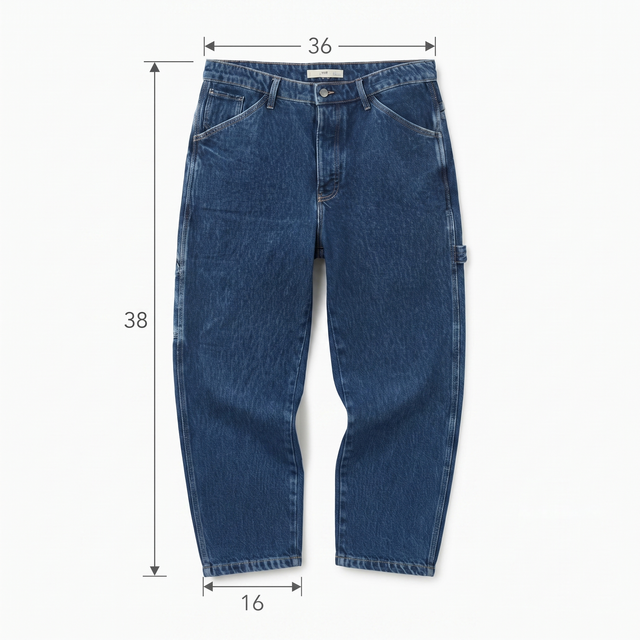 Thrifted Men's Mango Casual Dark Wash Denim Waist: 36/ J1096