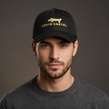 Louis Castel Paris Embroidered Mesh Baseball Thrifted Cap - Black