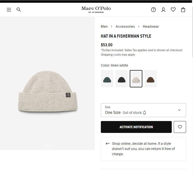 Marc O'Polo 100% Virgin Wool Thrifted Beanie - Light Grey Winter Hat (8-14 Years)