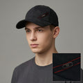 Vintage FILA Sportswear Adjustable Strapback Thrifted - Premium Black Dad Hat