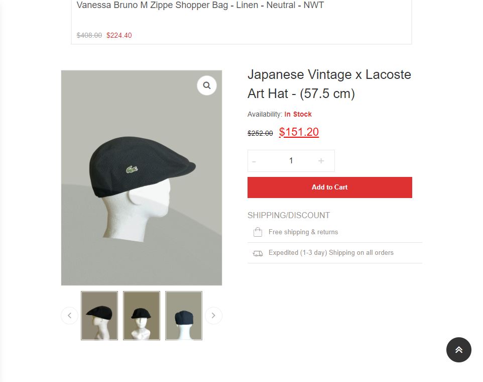 Lacoste Vintage Piqué Flat Thrifted Cap - Classic Beige Golf Ivy Hat