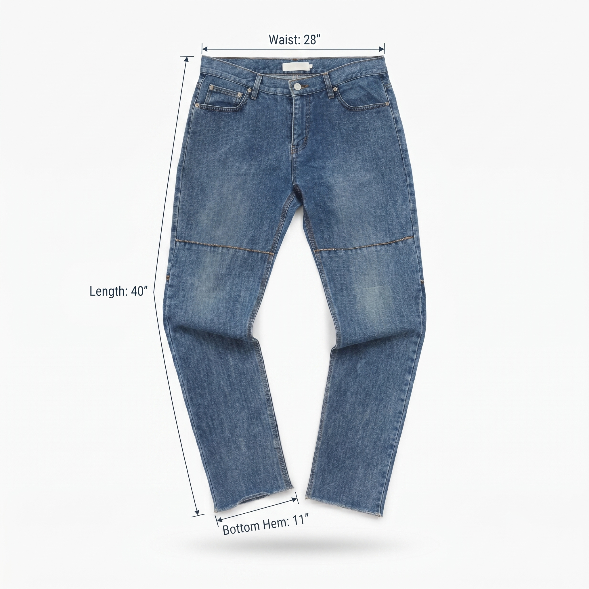 Thrifted Thisisneverthat Men's Blue Ripped Jeans 32-34 Waist/ J1040