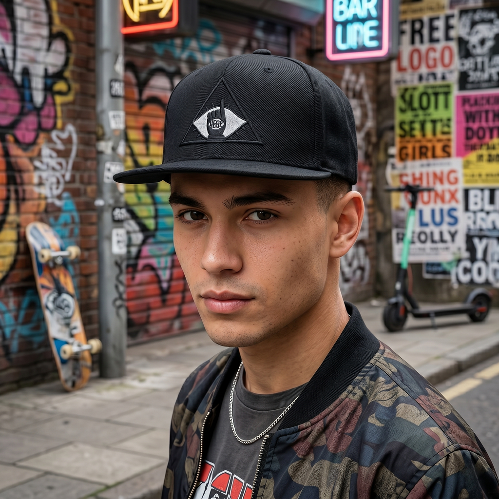 Hege by 3pello Black Streetwear Cap