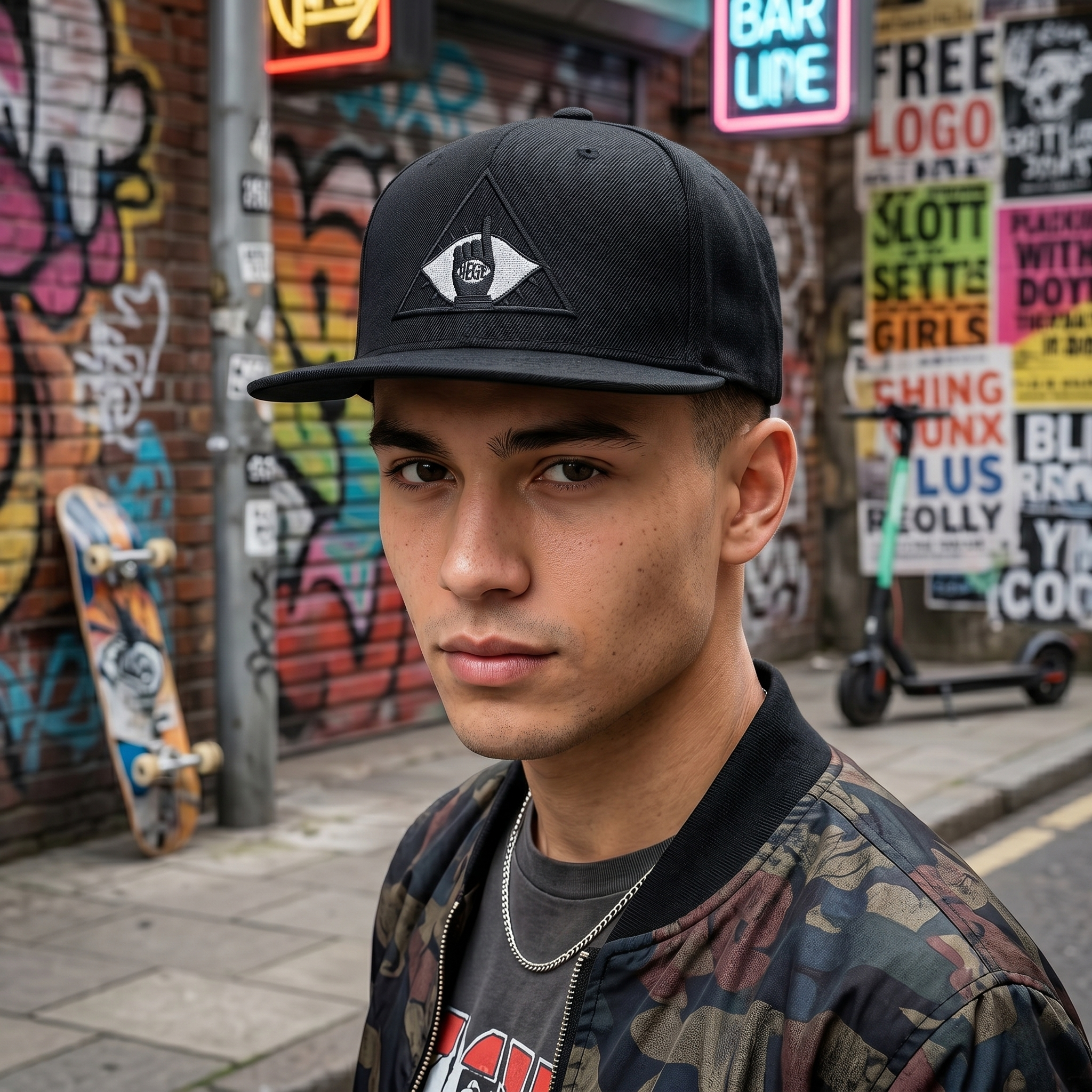 Hege by 3pello Black Streetwear Cap