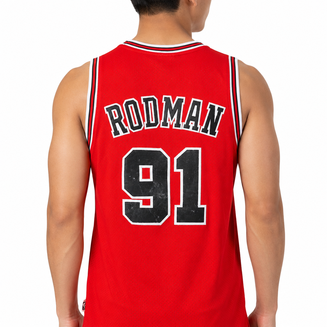 Vintage Adidas NBA Chicago Bulls Dennis Rodman #91 Hardwood Classics Jersey