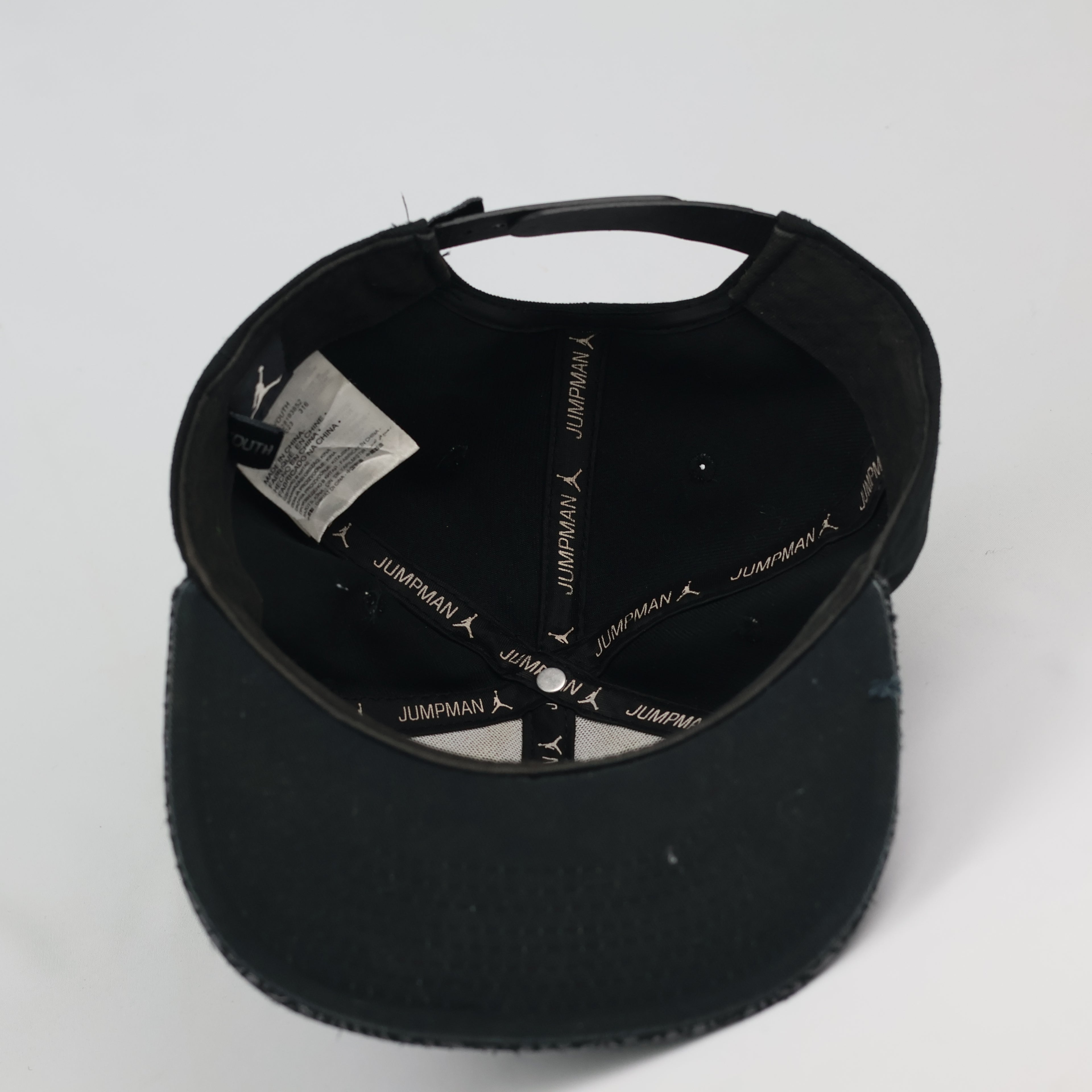 Jordan Youth Jumpman Black Cement Snapback Hat