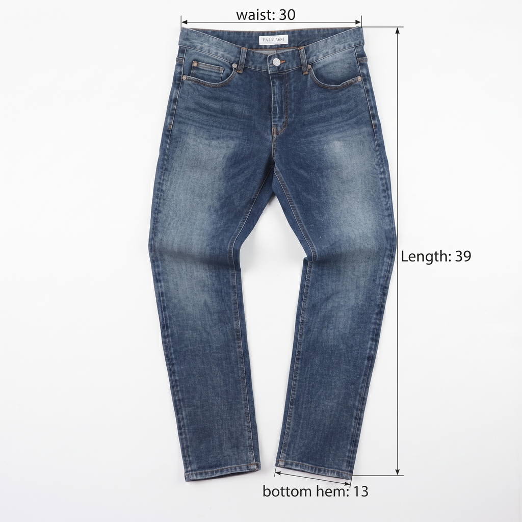 Thrifted FATALISM Signature Dark Wash Thrifted Jeans 30-32 Waist/ J1066