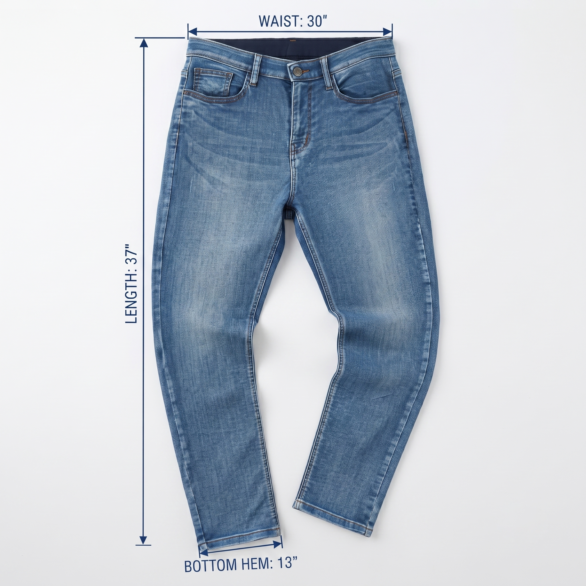 Classic Blue Denim Jeans by Blank Premium - 30 Inch Waist/ J1047