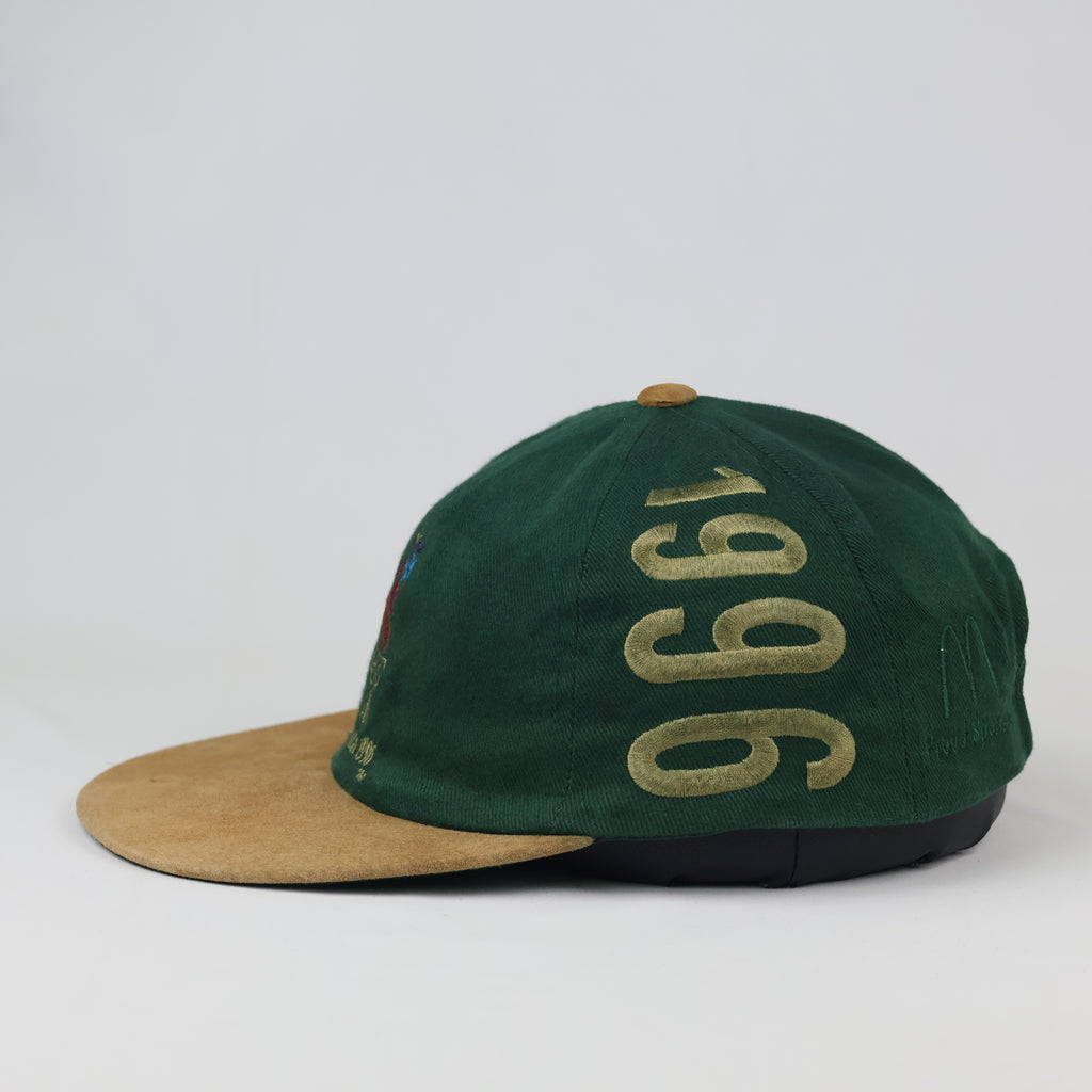 Thrifted 1996 Atlanta Olympics Green Cap | Suede Brim Strapback