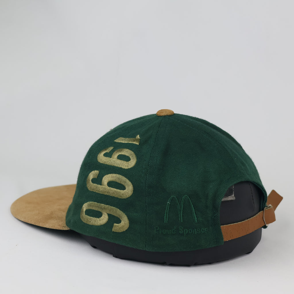 Thrifted 1996 Atlanta Olympics Green Cap | Suede Brim Strapback