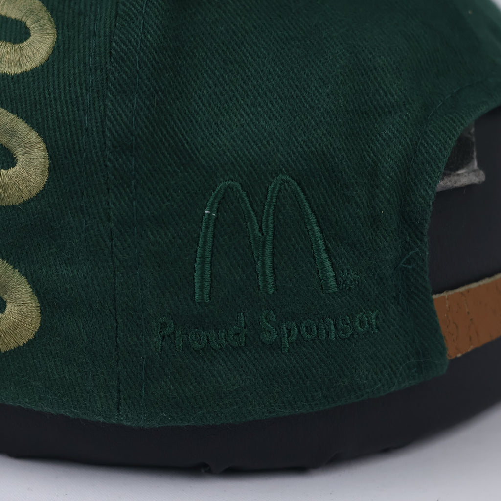 Thrifted 1996 Atlanta Olympics Green Cap | Suede Brim Strapback