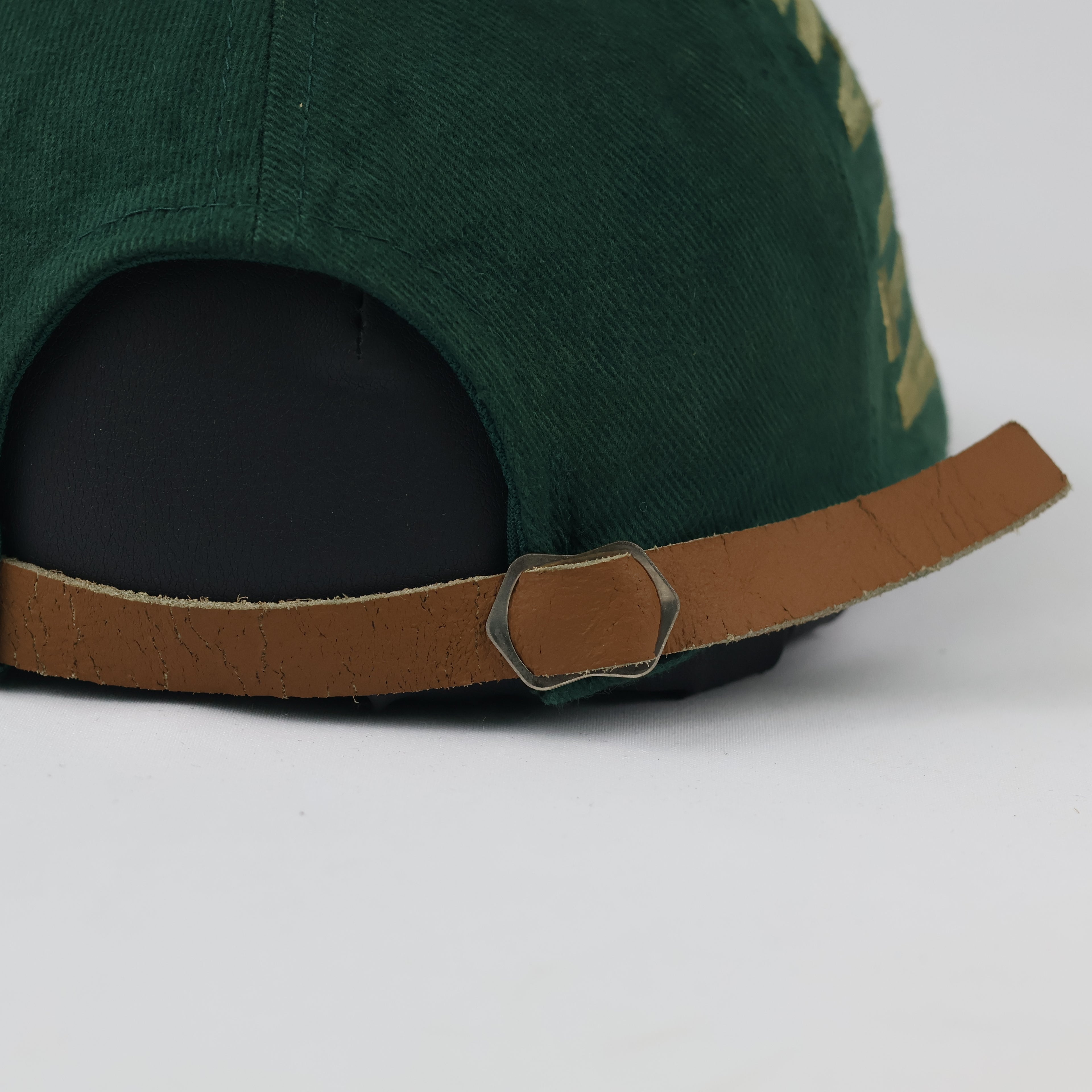 Thrifted 1996 Atlanta Olympics Green Cap | Suede Brim Strapback