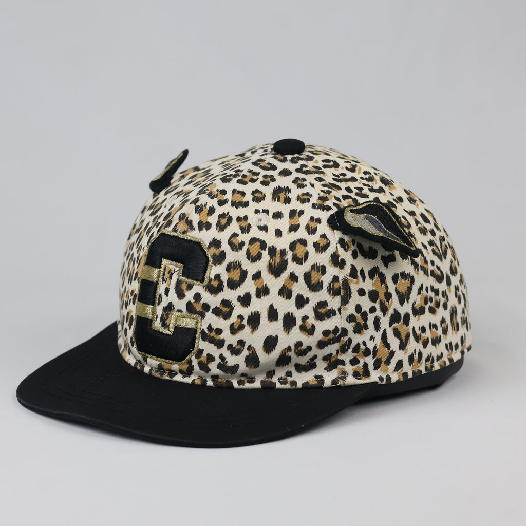 Thrifted Commencer Animal Print Cap | Chenille Letter C Snapback