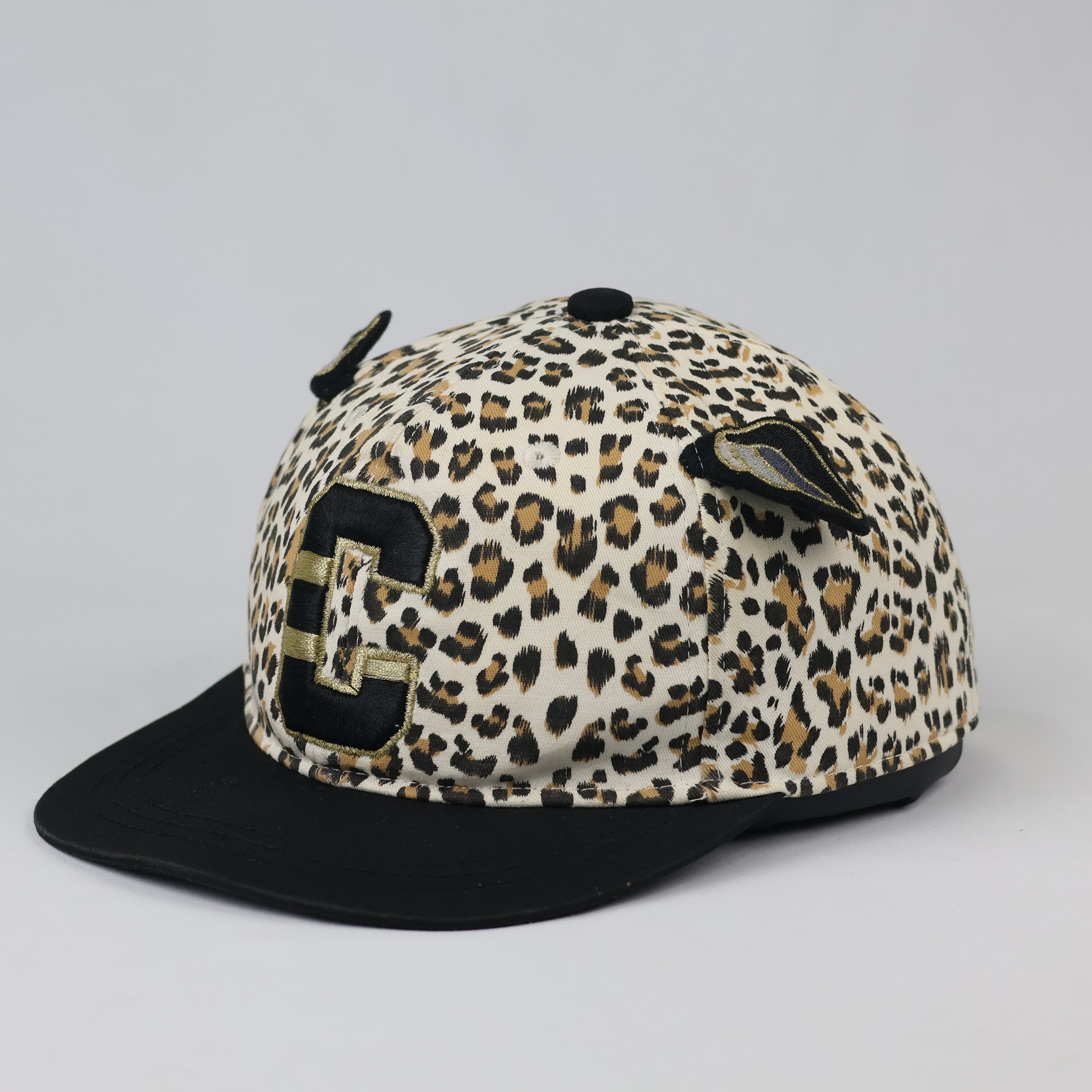 Thrifted Commencer Animal Print Cap | Chenille Letter C Snapback