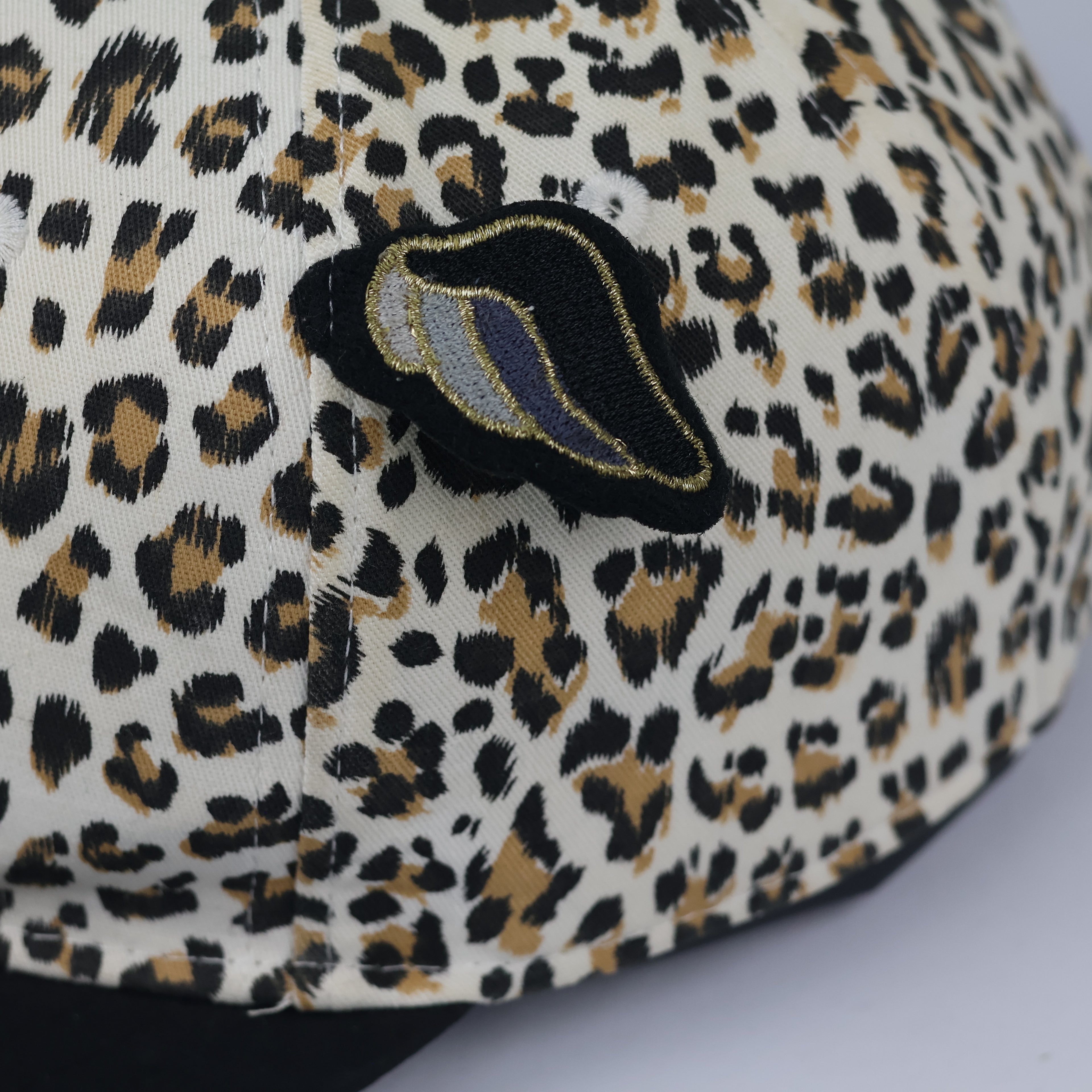 Thrifted Commencer Animal Print Cap | Chenille Letter C Snapback