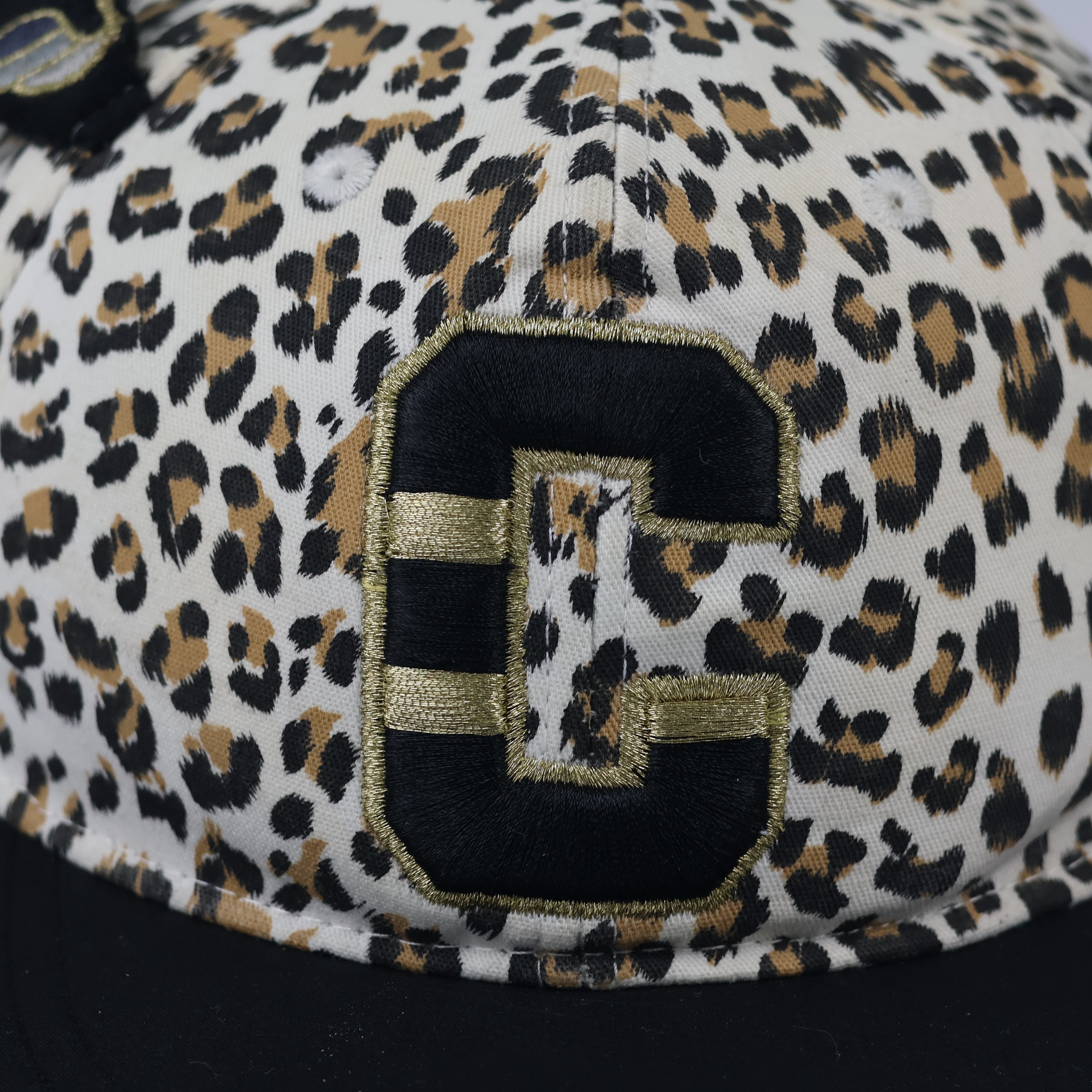 Thrifted Commencer Animal Print Cap | Chenille Letter C Snapback