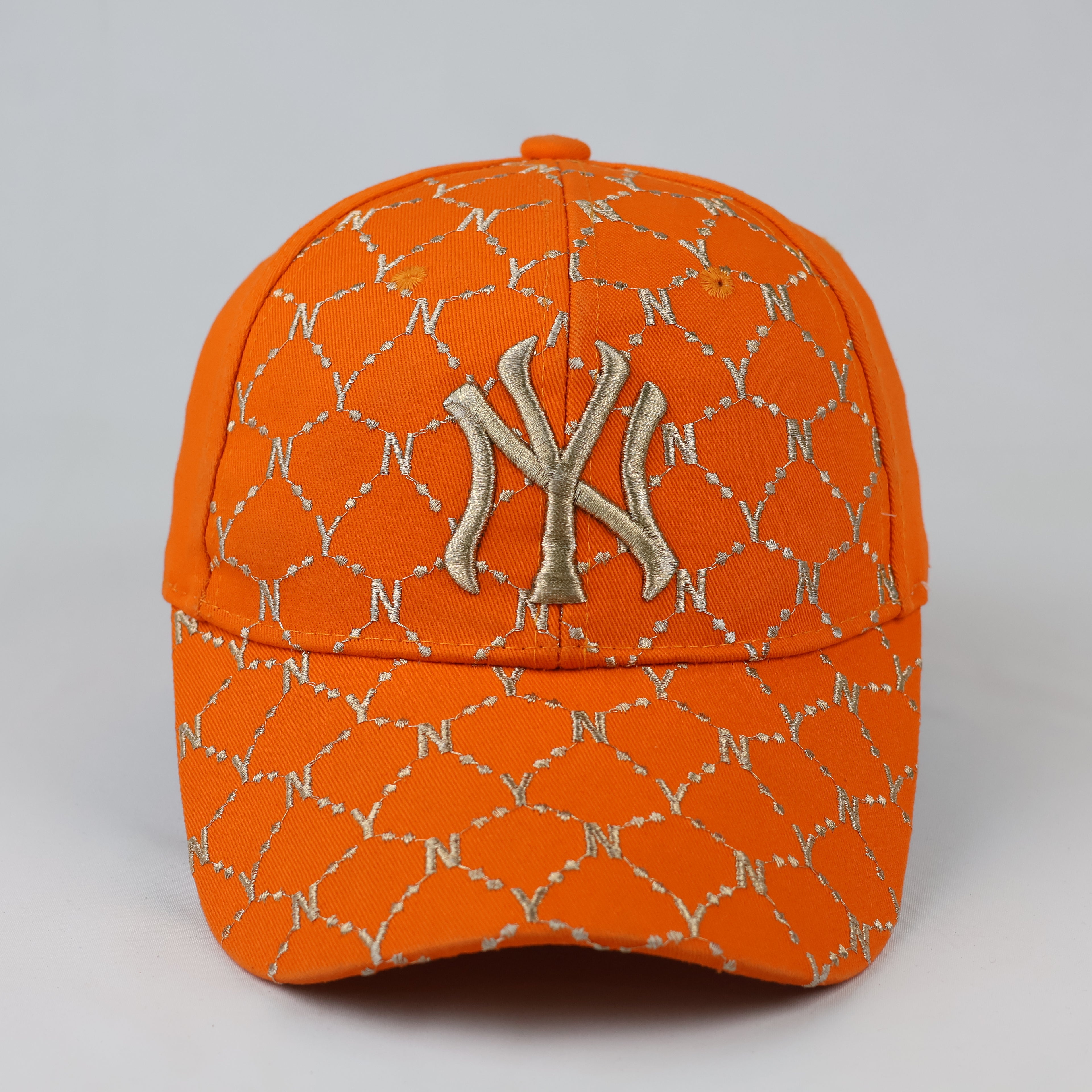Thrifted NY Yankees All-Over Print Embroidered Hat | 55-57 cm