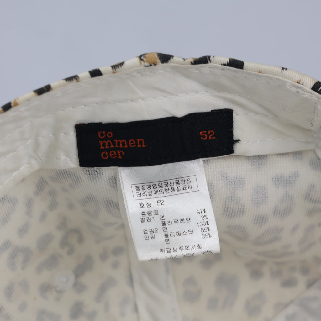 Thrifted Commencer Animal Print Cap | Chenille Letter C Snapback