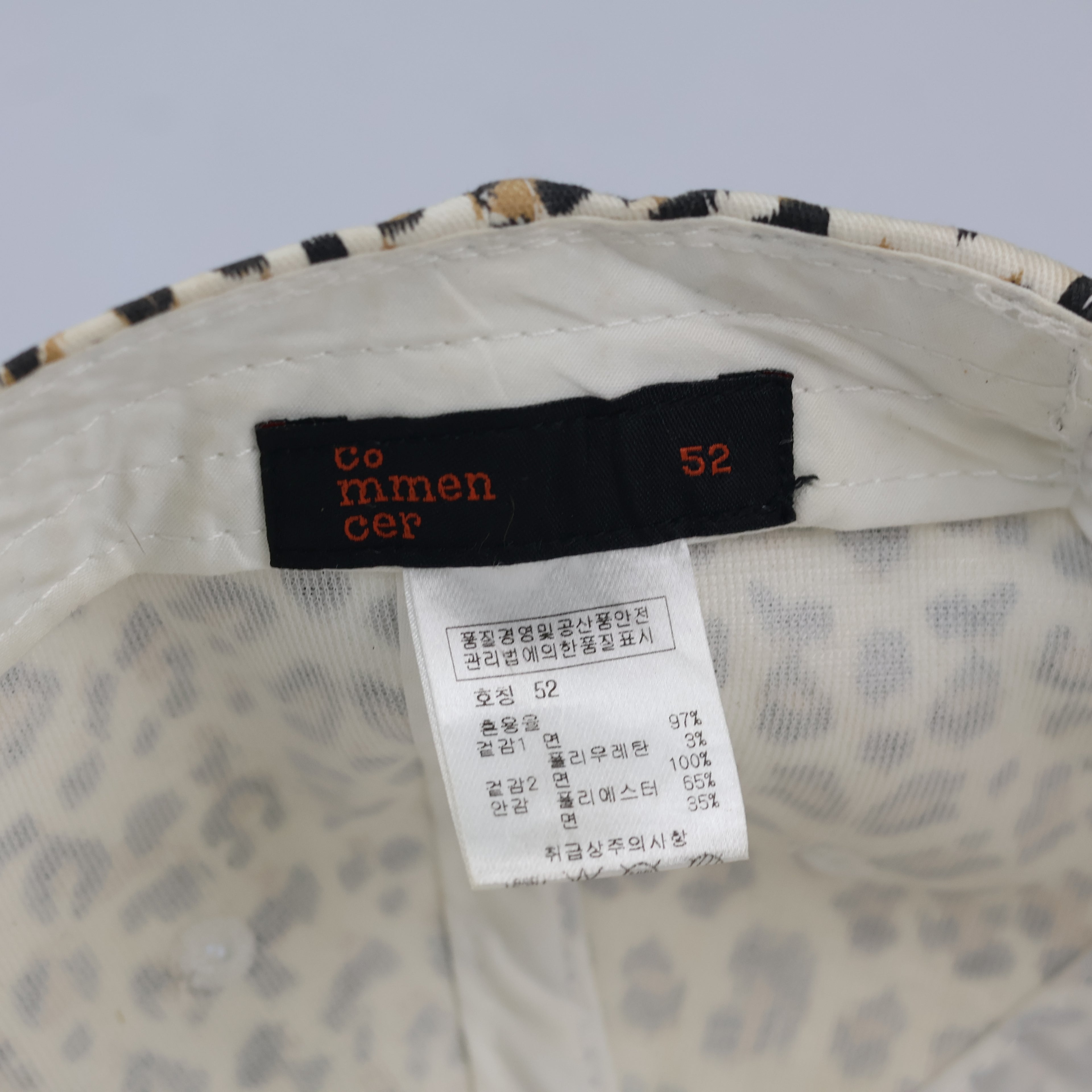 Thrifted Commencer Animal Print Cap | Chenille Letter C Snapback