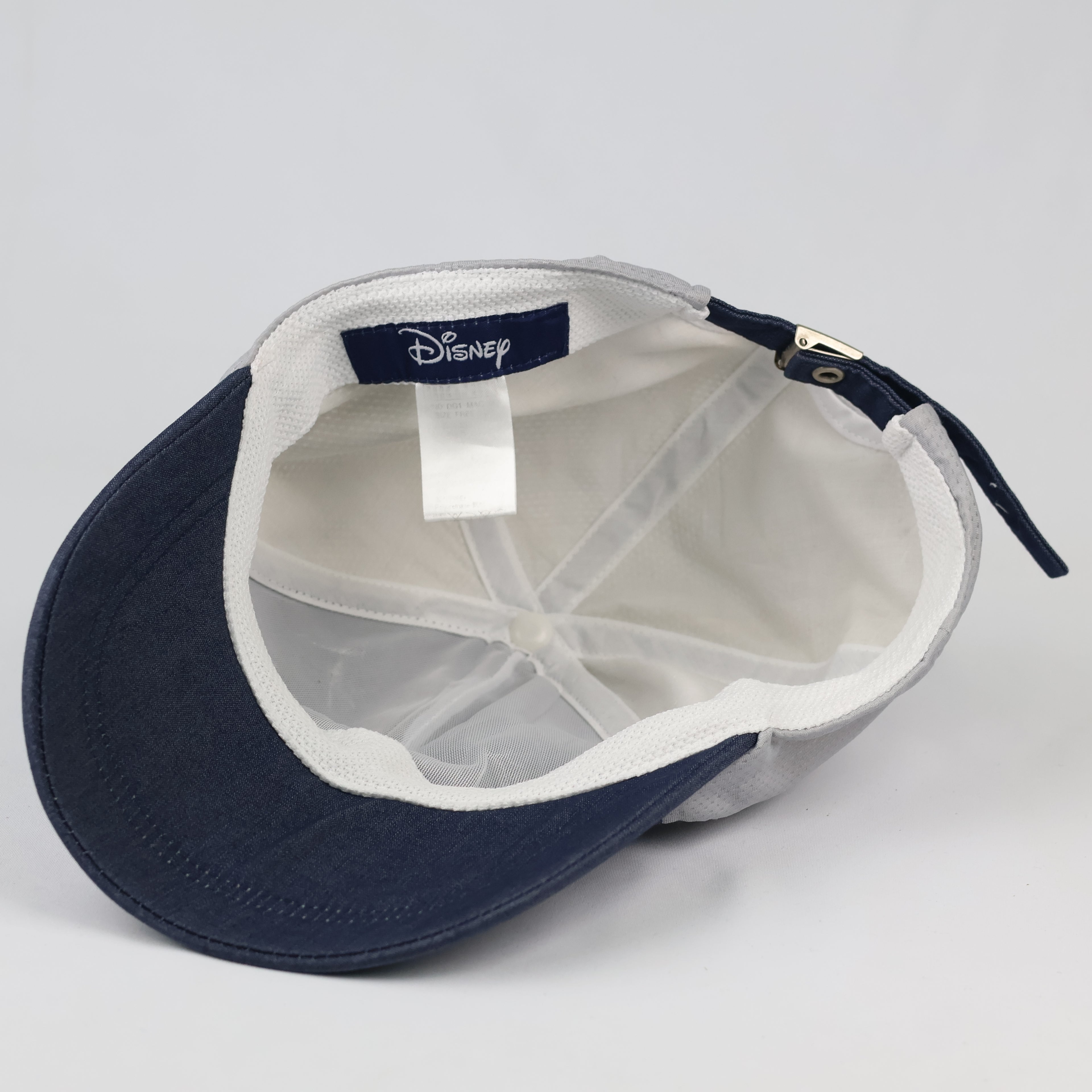 Thrifted Disney Navy Blue & Grey Mesh Cap | Retro 1930 Graphic