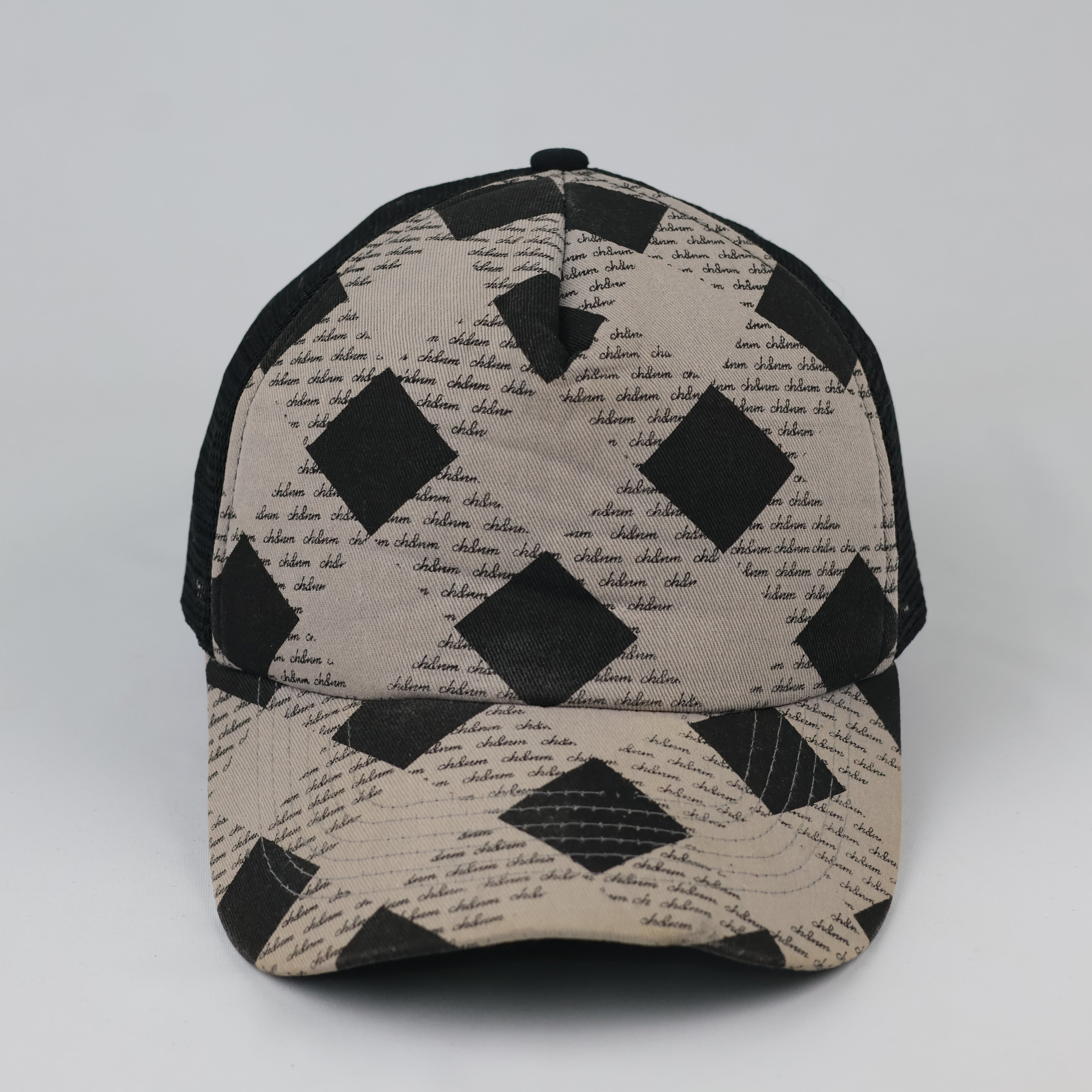 Thrifted Graphic Script Mesh Trucker Cap | Adjustable 54-58 cm