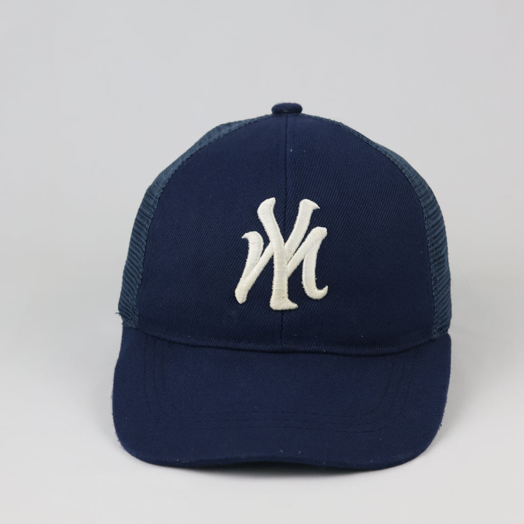 Thrifted Navy Mesh Snapback Cap | Adjustable Size 56-58cm