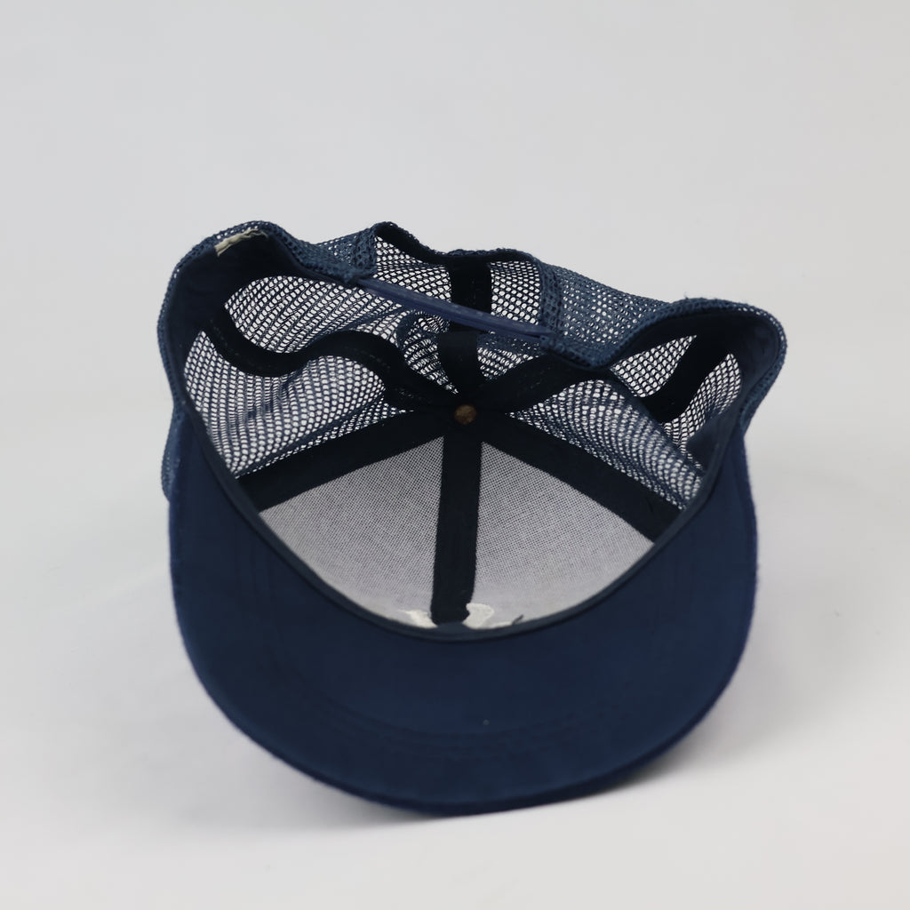 Thrifted Navy Mesh Snapback Cap | Adjustable Size 56-58cm